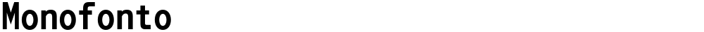 Monofonto