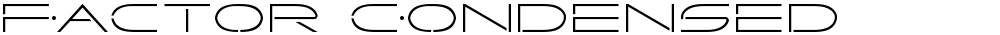 Factor Condensed