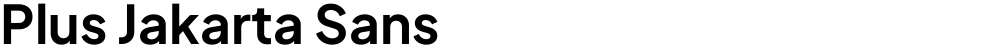 Plus Jakarta Sans