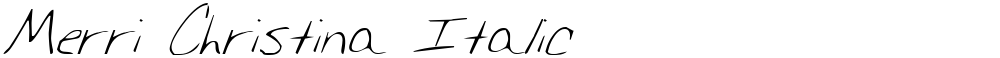 Merri Christina Italic