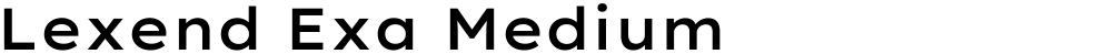 Lexend Exa Medium