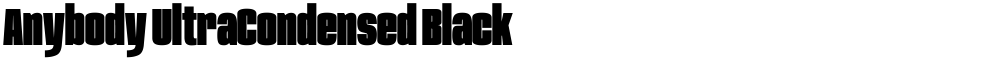 Anybody UltraCondensed Black
