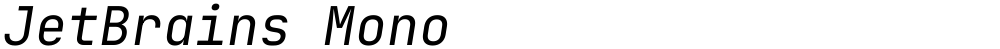 JetBrains Mono