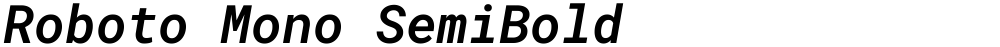 Roboto Mono SemiBold