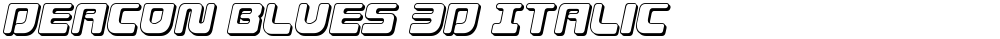 Deacon Blues 3D Italic