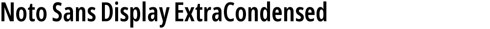 Noto Sans Display ExtraCondensed SemiBold