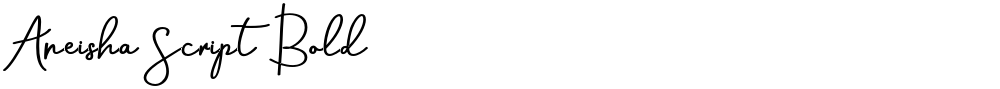 Aneisha Script Bold