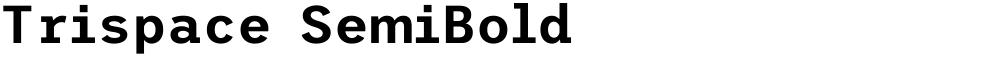 Trispace SemiBold