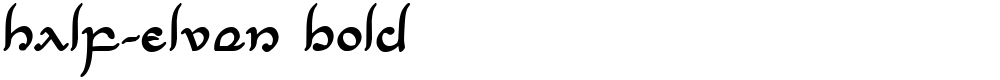 Half-Elven Bold
