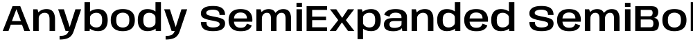 Anybody SemiExpanded SemiBold
