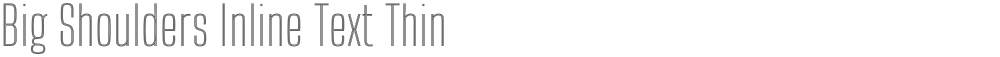 Big Shoulders Inline Text Thin
