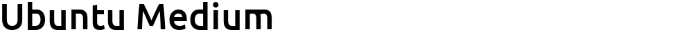 Ubuntu Medium