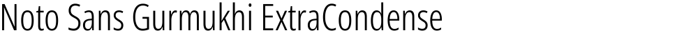 Noto Sans Gurmukhi ExtraCondensed Light