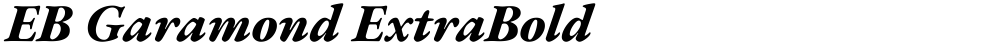 EB Garamond ExtraBold