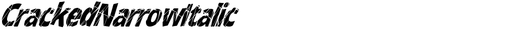 CrackedNarrowItalic