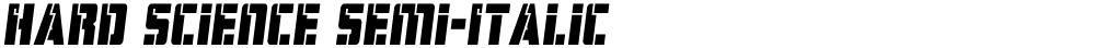 Hard Science Semi-Italic