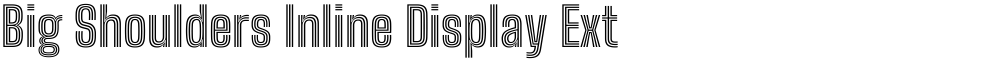 Big Shoulders Inline Display ExtraBold