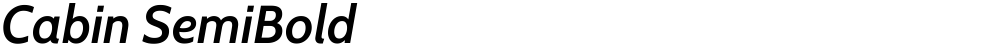 Cabin SemiBold