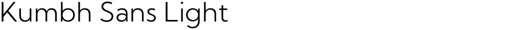 Kumbh Sans Light