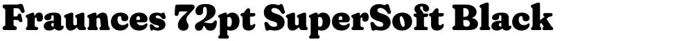 Fraunces 72pt SuperSoft Black
