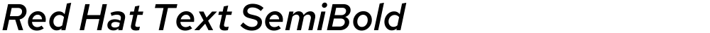 Red Hat Text SemiBold