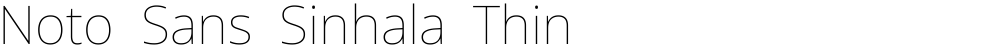 Noto Sans Sinhala Thin