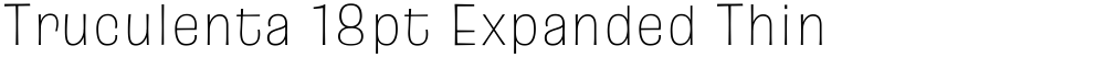 Truculenta 18pt Expanded Thin