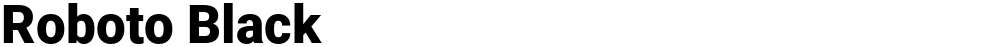 Roboto Black