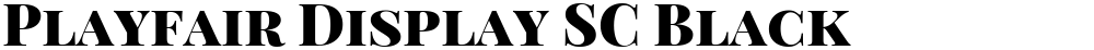 Playfair Display SC Black
