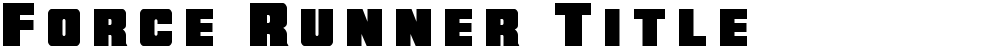 Force Runner Title