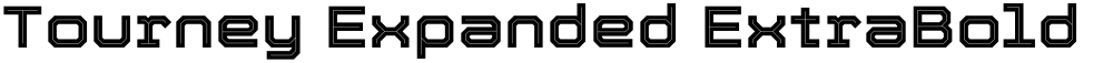 Tourney Expanded ExtraBold