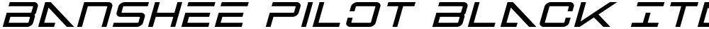 Banshee Pilot Black Italic