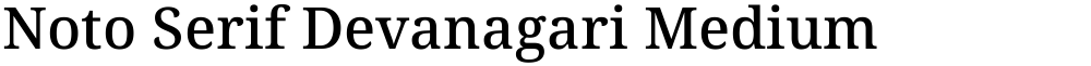 Noto Serif Devanagari Medium