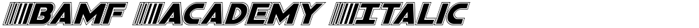Bamf Academy Italic