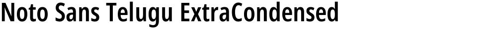 Noto Sans Telugu ExtraCondensed SemiBold