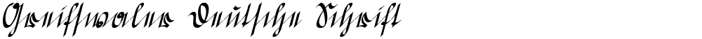 Greifswaler Deutsche Schrift