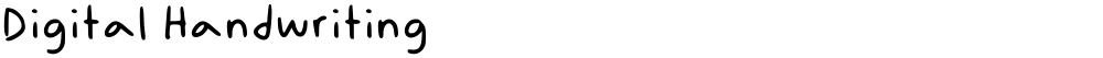 Digital Handwriting
