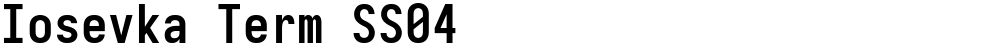 Iosevka Term SS04