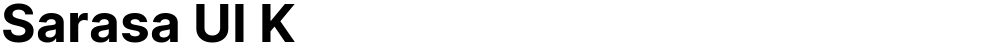 Sarasa UI K
