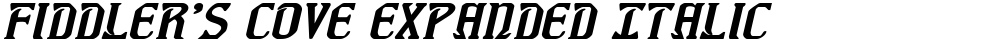 Fiddler's Cove Expanded Italic