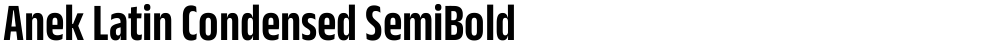 Anek Latin Condensed SemiBold