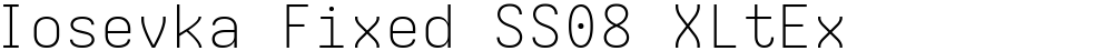 Iosevka Fixed SS08 XLtEx