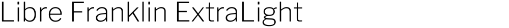 Libre Franklin ExtraLight