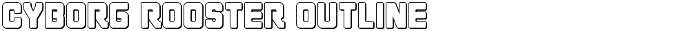 Cyborg Rooster Outline