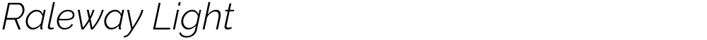 Raleway Light