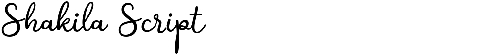 Shakila Script