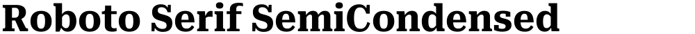 Roboto Serif SemiCondensed
