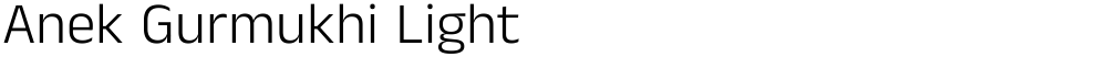 Anek Gurmukhi Light