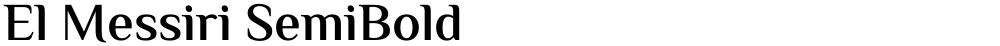 El Messiri SemiBold