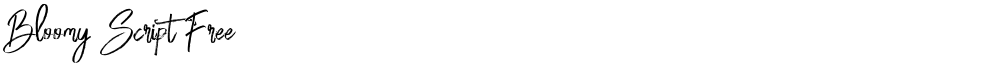 Bloomy Script Free